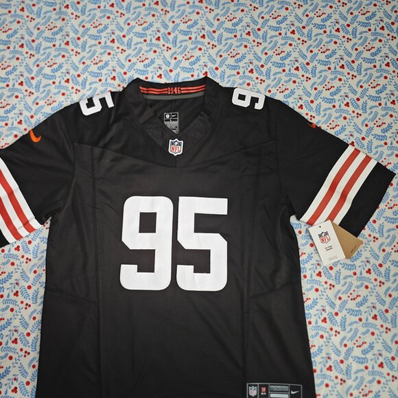 Myles Garrett Cleveland Browns Black Jersey No. 95 - Picture 3 of 7
